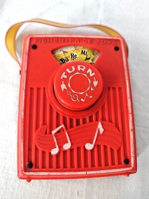 Vintage Fisher Price Music Box Pocket Radio #759 ''Do Re Mi'' Sound of Music 1969