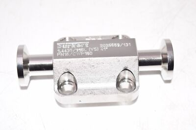 NEW Burkert 2026859/131 1.4435/316L (VS) 41 DEG PN16/CWP150 Stainless Steel 