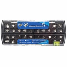 Dental Orthodontic Lingual Bracket Braces 24pcs Buccal Tube Non-Conve 28pcs/set
