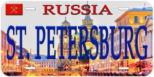 Saint Petersburg Russia Aluminum Novelty Car License Plate Ebay