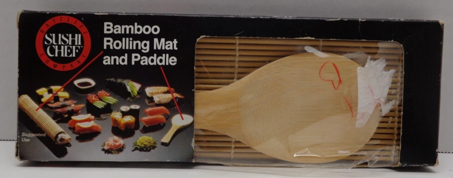 Bamboo Rolling Mat and Paddle Baycliff Company Sushi Chef
Opens in a new window or tab