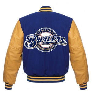 milwaukee brewers varsity jacket