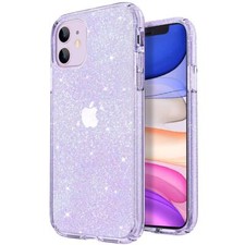 JJGoo Compatible with iPhone 11 Case, Clear Glitter Sparkle Bling Anti-Scratch--