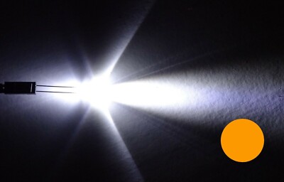 LOW current LED 1mA 3mm 220mcd orange ... 2x