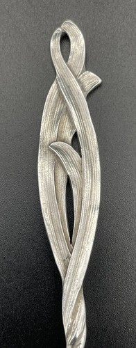 Cucchiaio buono argento sterling insolito asciugamano naturalistico senza monogramma - Foto 4 di 10