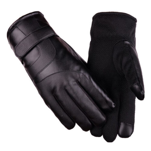 1pair Men sheepskin gloves genuine leather glove for men winter Outdoor warm-DB - Afbeelding 1 van 14