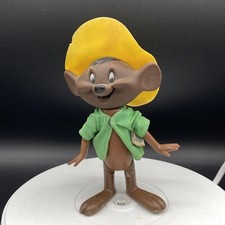 VTG Speedy Gonzales Toy Figurine Warner Bros Dakin 2203 Hong Kong 1970 w/Tag