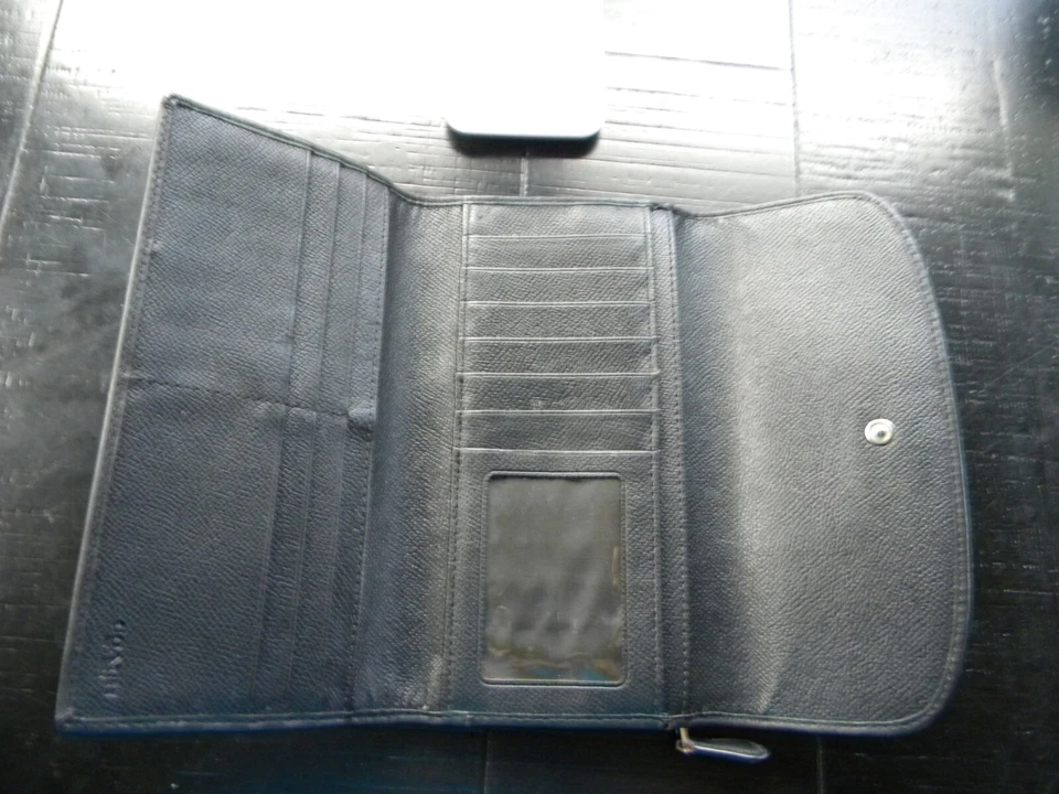 Cartera Coach negra firma Cs lona y cuero Foto 4 de 4