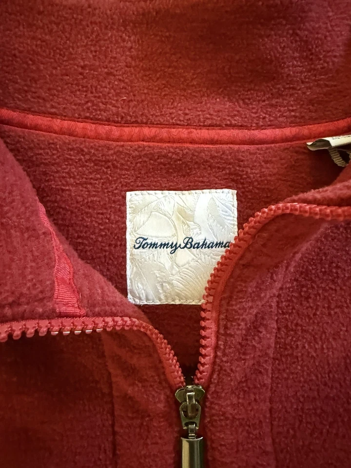 TOMMY BAHAMA Men's Fleece 1/4 Zip Pullover Sweatshirt 3XLB Big and Tall - Image 4 of 4