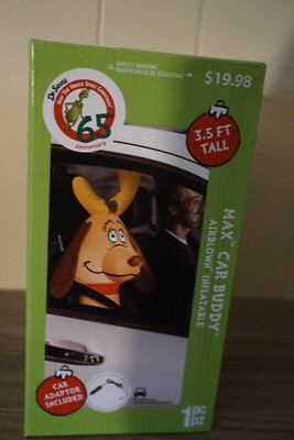 MAX CAR BUDDY AIRBLOWN INFLATABLE 3.5 FT. TALL Dr. SUESS The Grinch