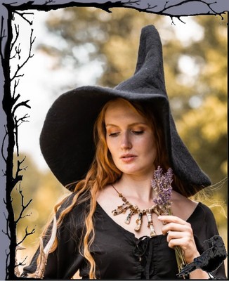 Mittelalter Halloween Zauberer Hexenhut - Rowena  Leonardo Carbone