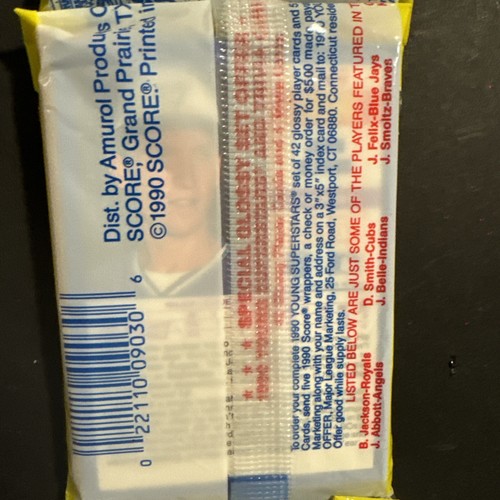 1990 Score Baseball Unopened Rack Pack w #1 Prospect Kevin Mass RC On Back - Picture 4 of 4