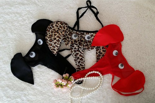 Men Thong Elephant Underwear T Back Bikini Pouch Elastic String Sexy Briefs - 第 9/17 張圖片