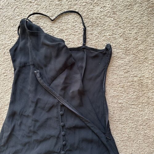 Forever 21 Dress Womens Small Sleeveless Black Straps Side Zip - Picture 3 of 10