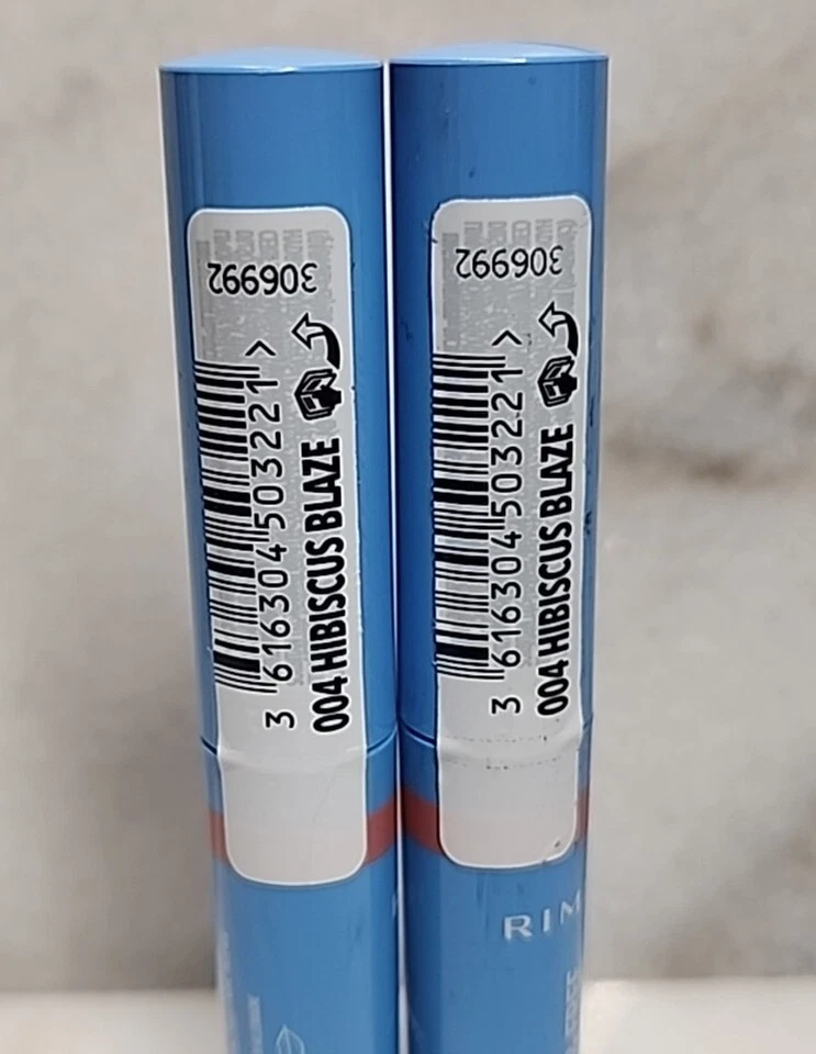 2 тонированных бальзама для губ Rimmel London Kind & Free, 004 Hibiscus Blaze - Изображение 3 из 4