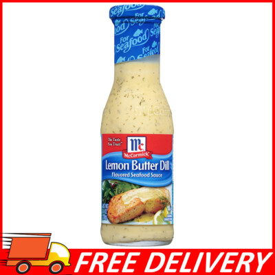 6-Pack McCormick Golden Dipt Lemon Butter Dill Flavored Seafood Sauce, 8.4 oz