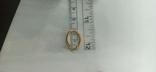 Orecchini multitonnali “cerchi ovali in oro giallo , bianco e rosa 18 kt - Foto 6 di 12