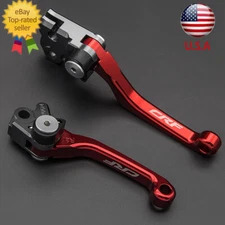 For CRF250F 2019 2020 2021 2022 2023CNC Brake Clutch Lever Handle Pivot CRF Logo