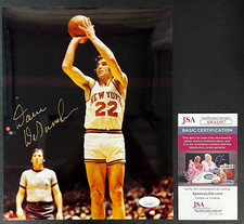 Dave DeBusschere Signed Color Photo JSA w/COA 8x10 NBA Knicks/Pistons #22 HOF!