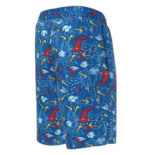 Brand new boy's Nike L large blue volley shorts swim trunks fish hammerhead - Picture 2 of 3