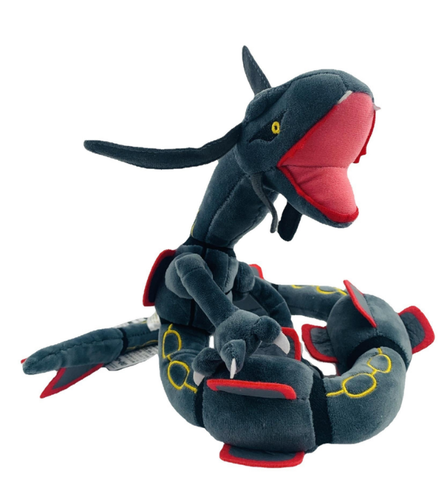 80cm Green Rayquaza Black Dragon Plush Toys Stuffed Doll Kids Birthday Gifts AU - Picture 4 of 8