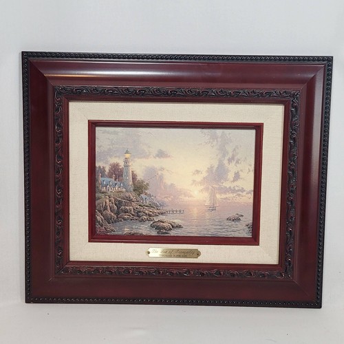 Thomas Kinkade 2006 "Sea of Tranquility" w/ COA 10" x 12" Framed Accent Print - Imagen 14 de 21
