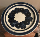 Vintage Arabia Finland Anemone Blue 13" Chop Plate / Ulla Procope — photo 3