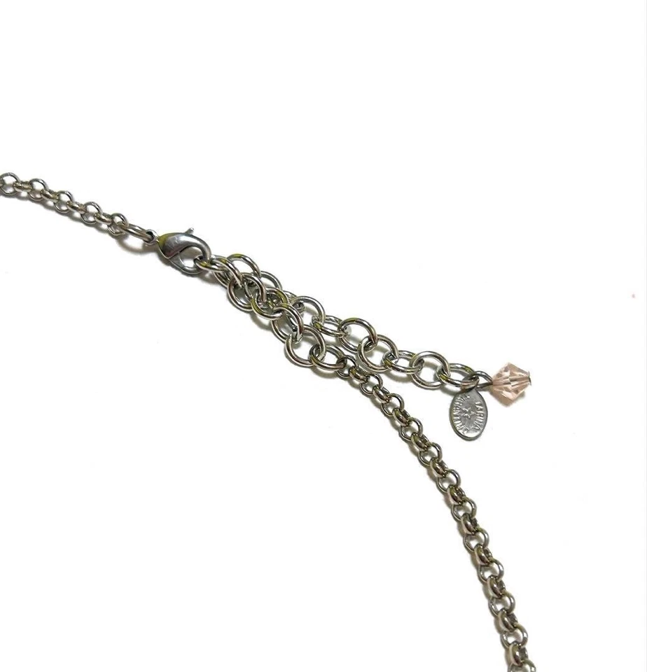 Collana farfalla Tarina Tarantino catena argento strass ciondolo 51 cm - Immagine 3 di 4