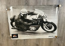 READ Vintage 1998 Limited Edition Ducati Motorcycle Poster Paul Smart Historic