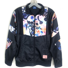 ADIDAS Originals Equipment Youth Size Large Navy Floral Zip Track Jacket