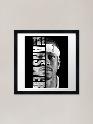 Allen Iverson - The Answer gerahmt ein gerahmtes Wandbild Poster Leinwanddruck Bild