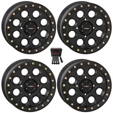 System 3 SB-7 Beadlock 18" Wheels Black (4+3) Can-Am Maverick X3 (4)