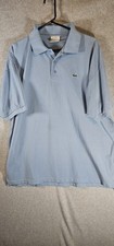 Lacoste Polo Shirt Mens Size 2xl Blue Classic Fit Casual Short Sleeve Adult