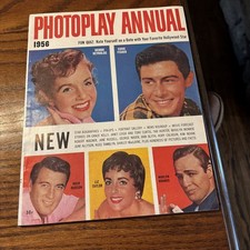 VTG Photoplay Annual magazine 1956 Marlon Brando Rock Hudson Liz Debbie Reynolds