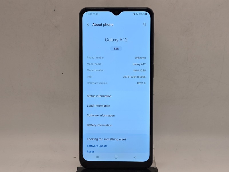 Samsung Galaxy A12 - SM-A125U - 32GB - Black - U.S. Cellular