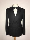TED BAKER - BLACK WOOL & SILK DINNER SUIT - 38 Reg - W32 L30 - BEAUTIFUL TUXEDO