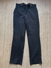 Vintage Victorian Edwardian 1880s 1900s Buckle Back Moleskin Work Trousers 32x33