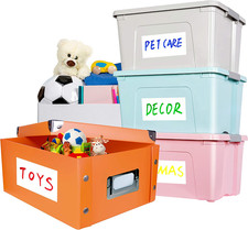 80 Large Size Removable Customizable Blank Labels, Water/Oil/Tear Resistant, No