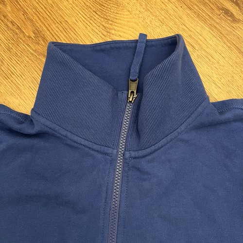 Napapijri Felpa Full Zip Uomo L Giacca Blu Y2K Outdoor Stile Retrò - Foto 6 di 11