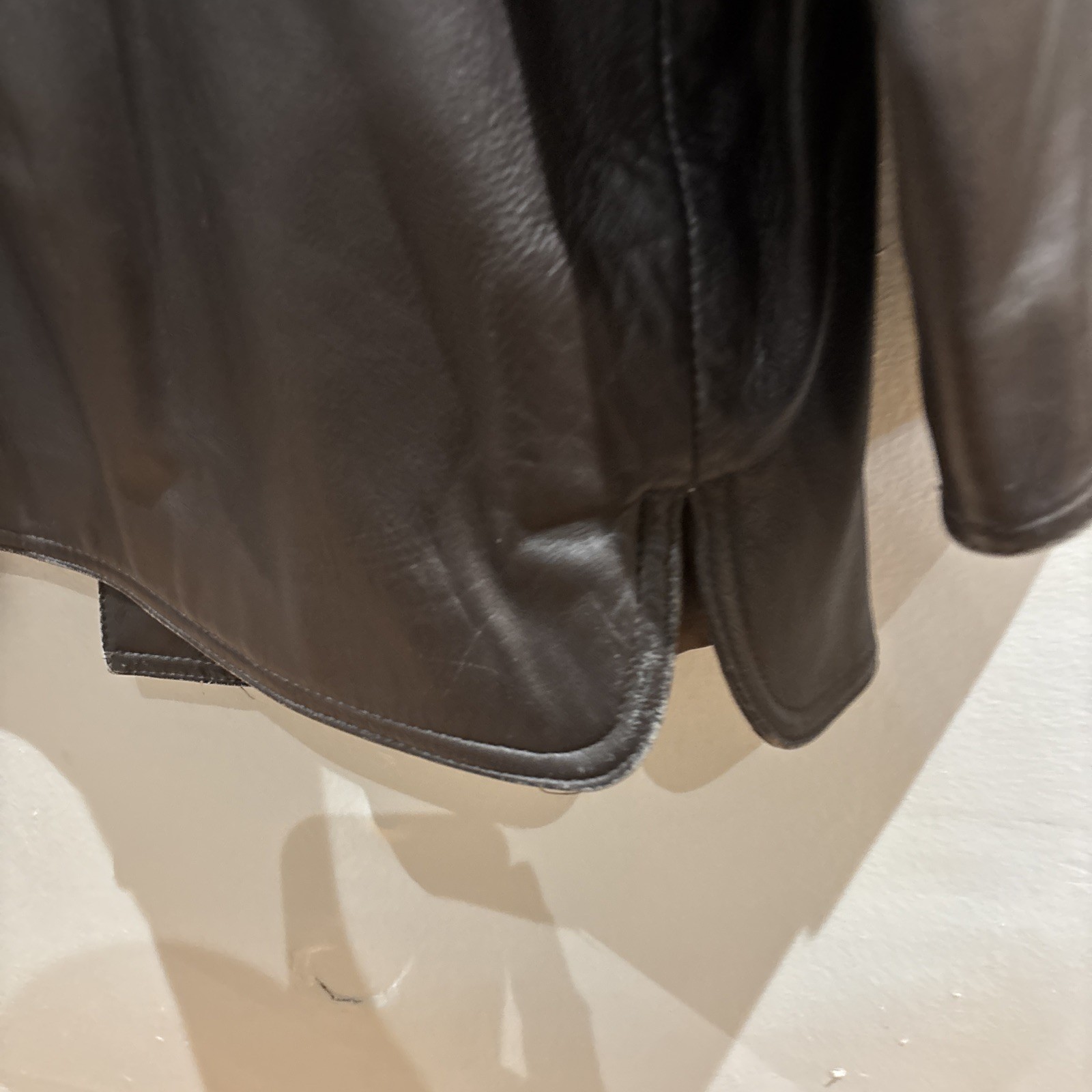 Centigrade Men Leather Button Jacket Soft Brown B… - image 7