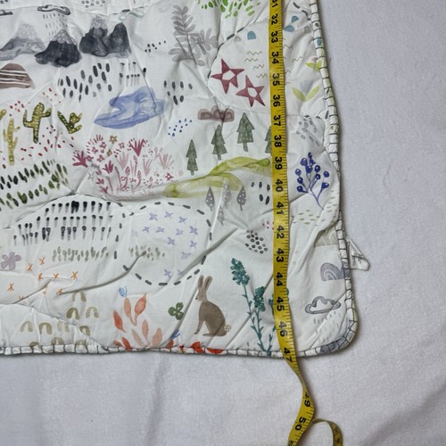 Anthropologie Katie Vernon Wilderness Map Baby Quilt Comforter Blanket Outdoor - Afbeelding 8 van 14