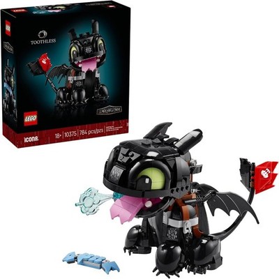 LEGO Icons How to Train Your Dragon Toothless 10375, Dragon Model, 18+