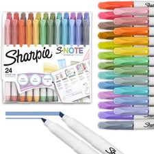 Sharpie S-Note Creative Markers, Pastel 1 Count Pack of 24 , Assorted Colors