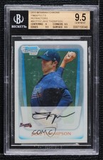 2011 Bowman Chrome Prospects Refractor Jacob Thompson Jake BGS 9.5 GEM MINT 0l2