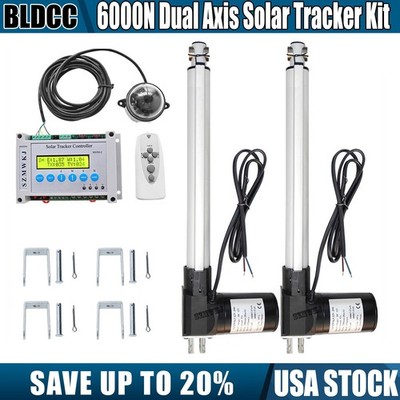 6000N Dual Axis Solar Track System -2X16'' Linear Actuator &Electronic Controller