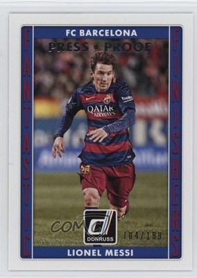 2015 Panini Donruss Fantastic Finishers Press Proof Silver /199 Lionel Messi vn4