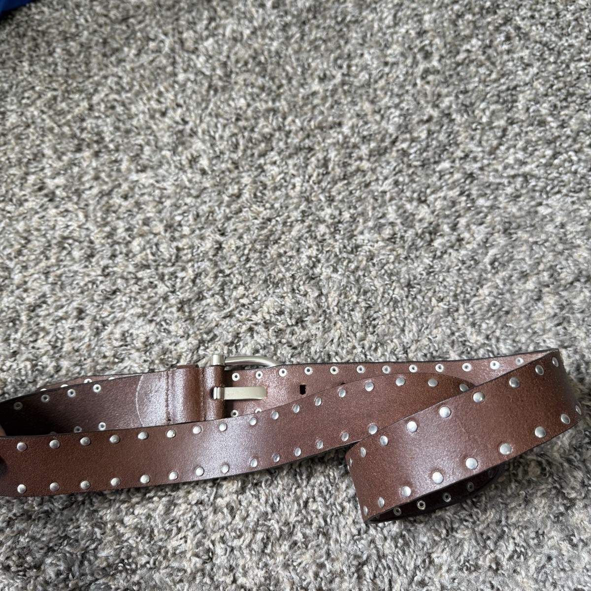 Calvin Klein Studded Leather Belt Bohemian Boho Size Large 