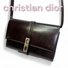 Christian Dior Vintage 2-Way Shoulder Bag Logo Authentic Used