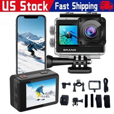 5K Waterproof Action Camera 4K 60FPS WiFi EIS Dual Screen Sports Helmet Camera