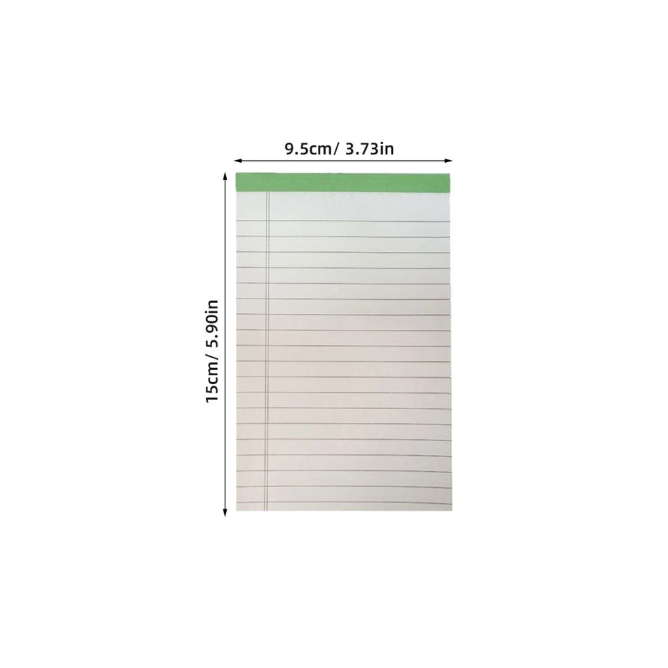  8PCS Legal Notepads: A6 Wide Ruled Writing Pad - Thick Paper No Ink Bleeding - Image 3 of 4